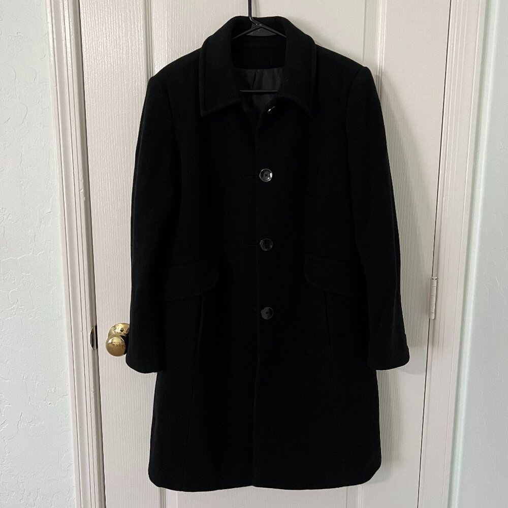 Vintage Black Wool Coat
